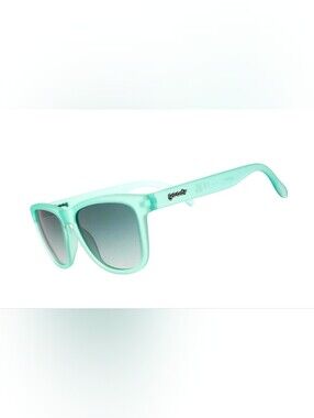 NEW Goodr OG Dinner Mint Debauchery Teal Sunglasses With Gray Gradient Lens